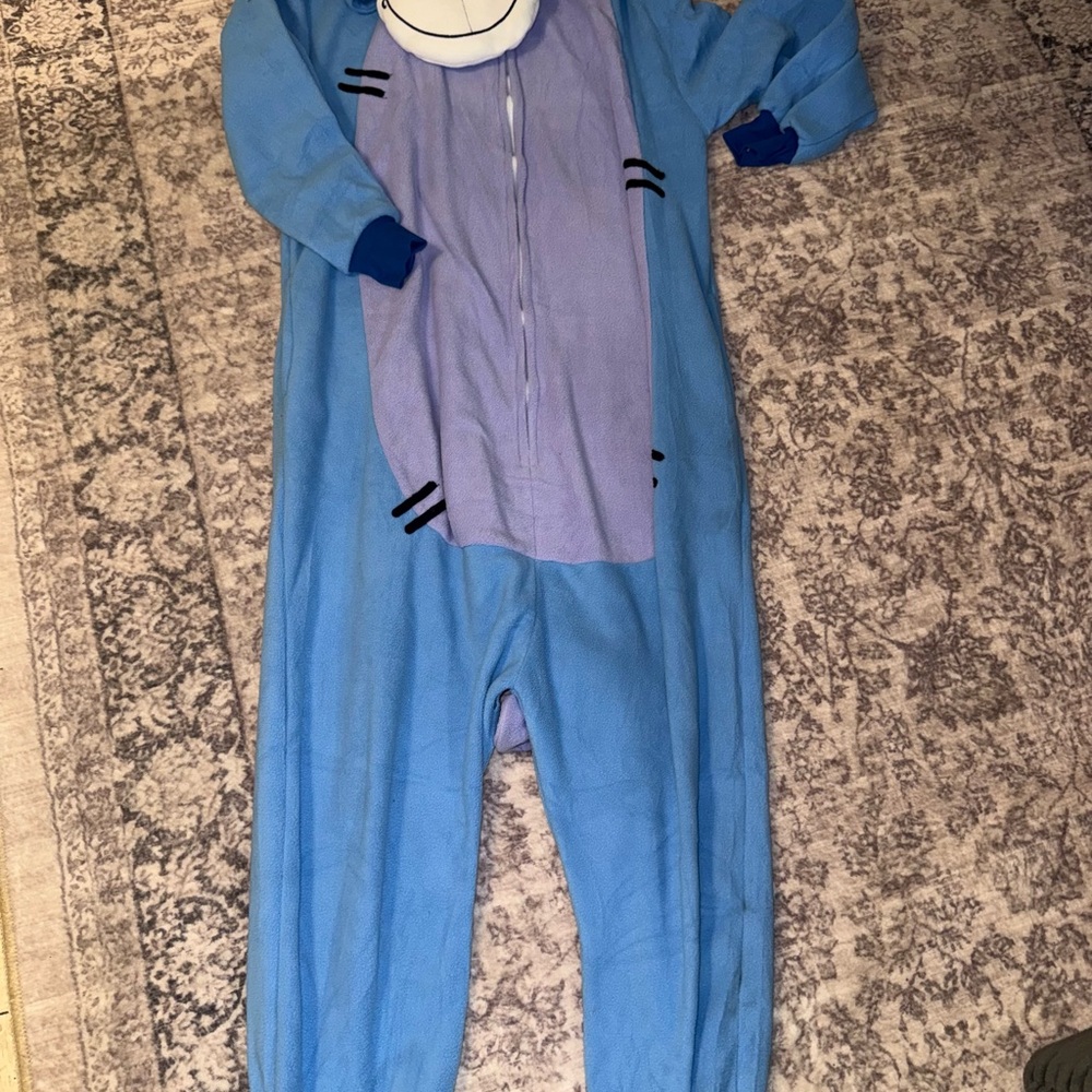 One Piece Pajama eeyore Disney Pooh. Costume small adult.